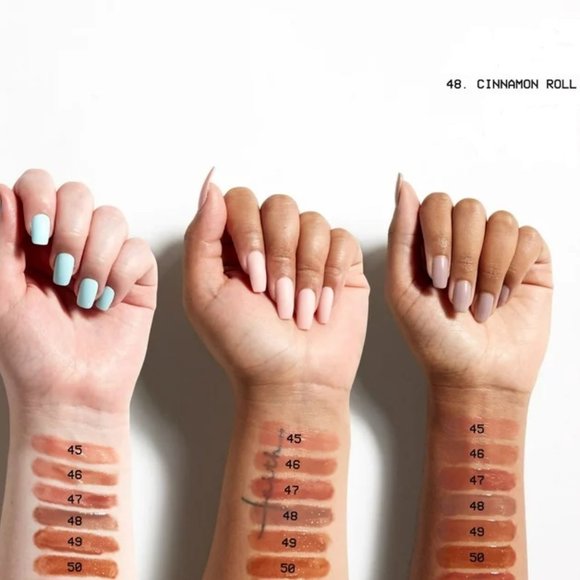 2pc YVES SAINT LAURENT LIPSTICK ROUGE VOLUPTE & NYX BUTTER GLOSS CINNAMON ROLL - Picture 5 of 8